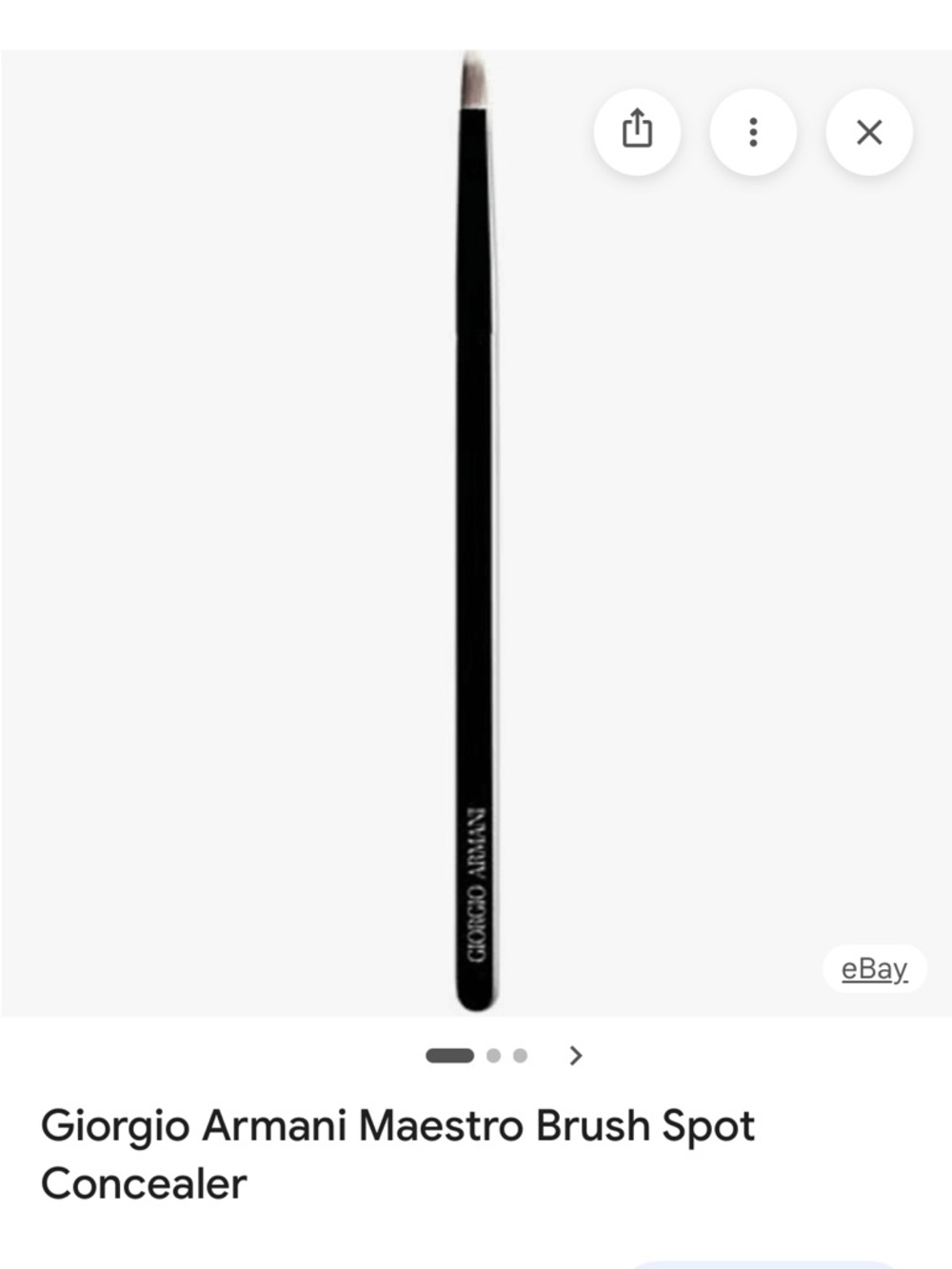 Giorgio Armani Slim Concealer Brush - Black and White Tip